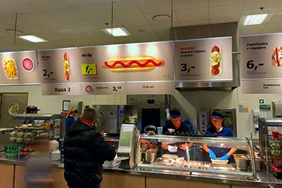 Fotos für IKEA Food Polska, für Kommunikationsbedürfnisse in Restaurants und Laden
