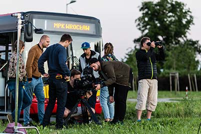 Backstage Fotos aus der Produktion der Werbespot für Tierheim, Breslau (2017)