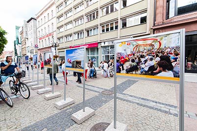 Exhibition of my photos from 2013–15 editions of the festival, Świdnicka street, Wrocław